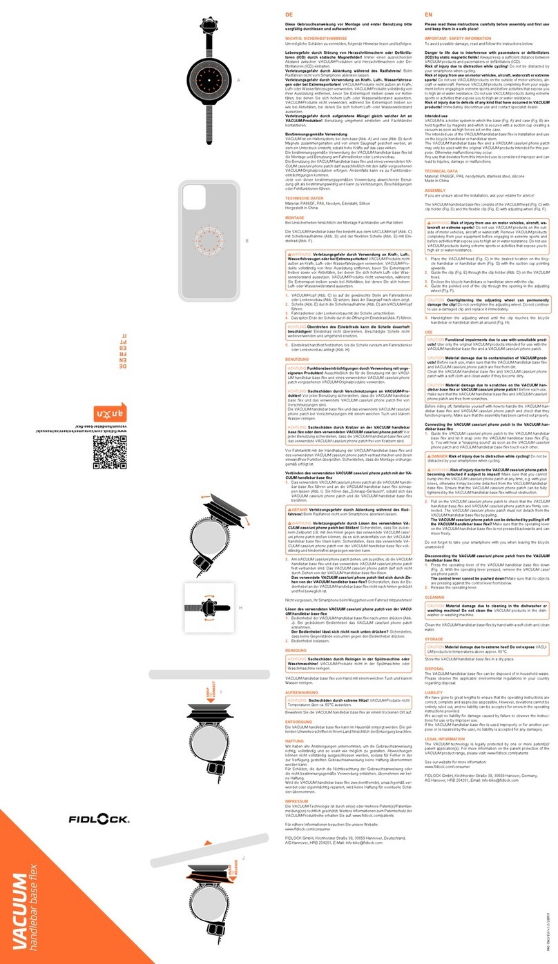 Fidlock VACUUM manual