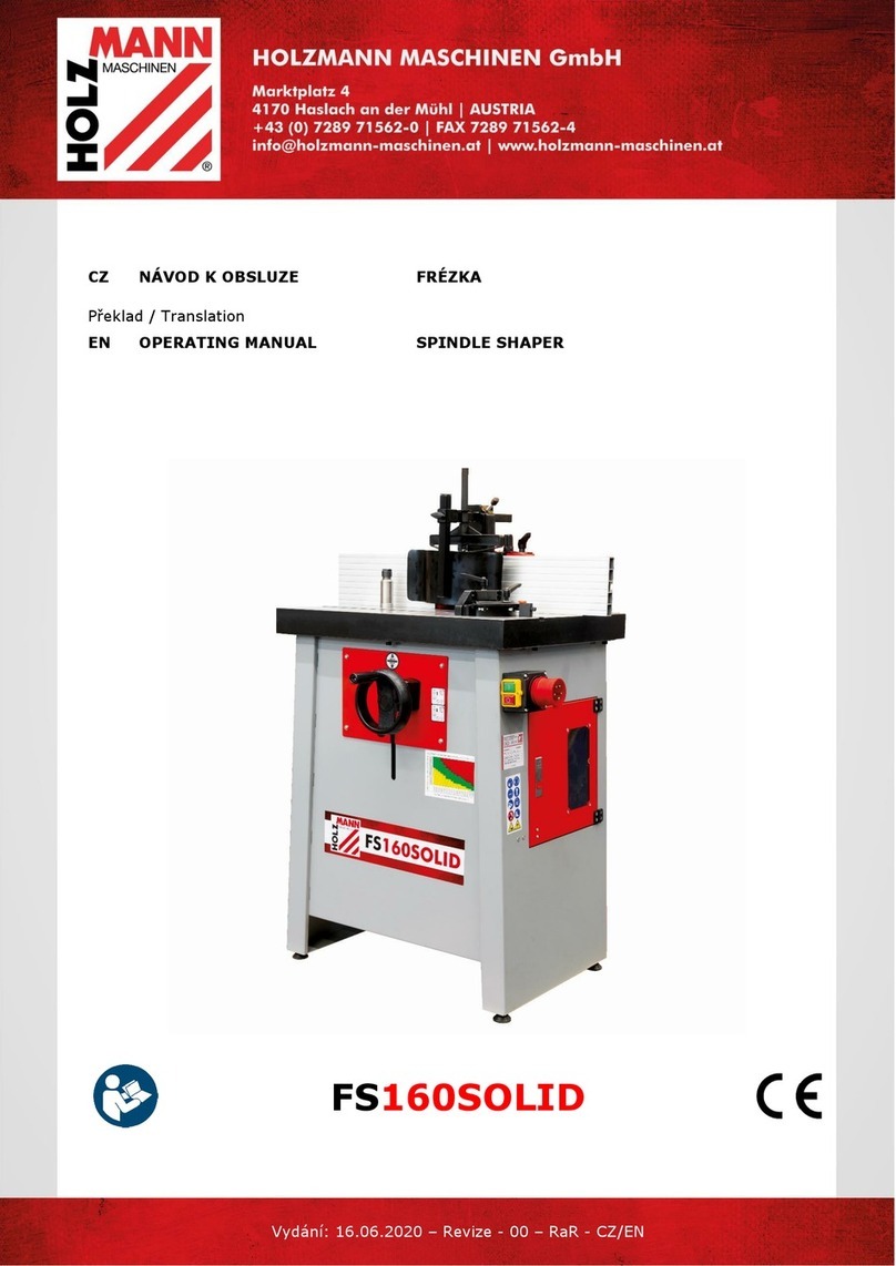 HOLZMANN MASCHINEN FS160SOLID operating manual