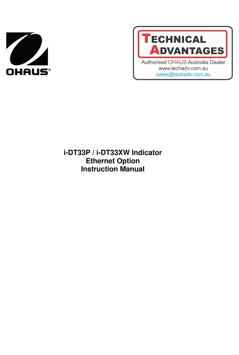 OHAUS i-DT33P instruction manual