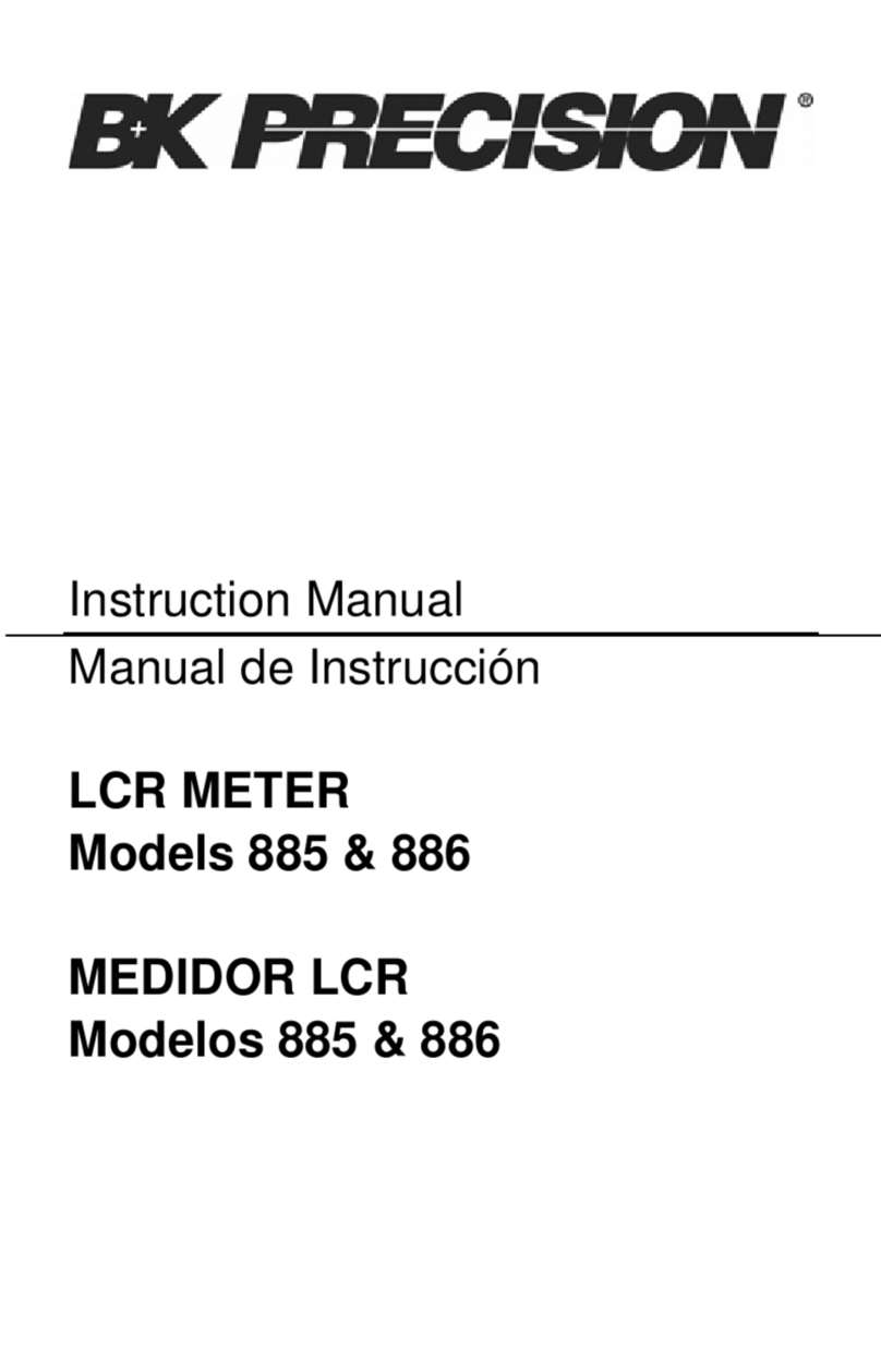 B+K precision 885 User manual
