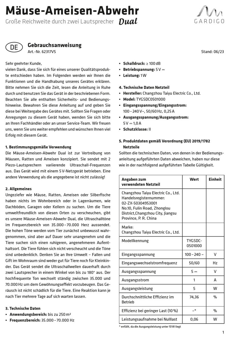 Cardigo 62317V5 instruction manual