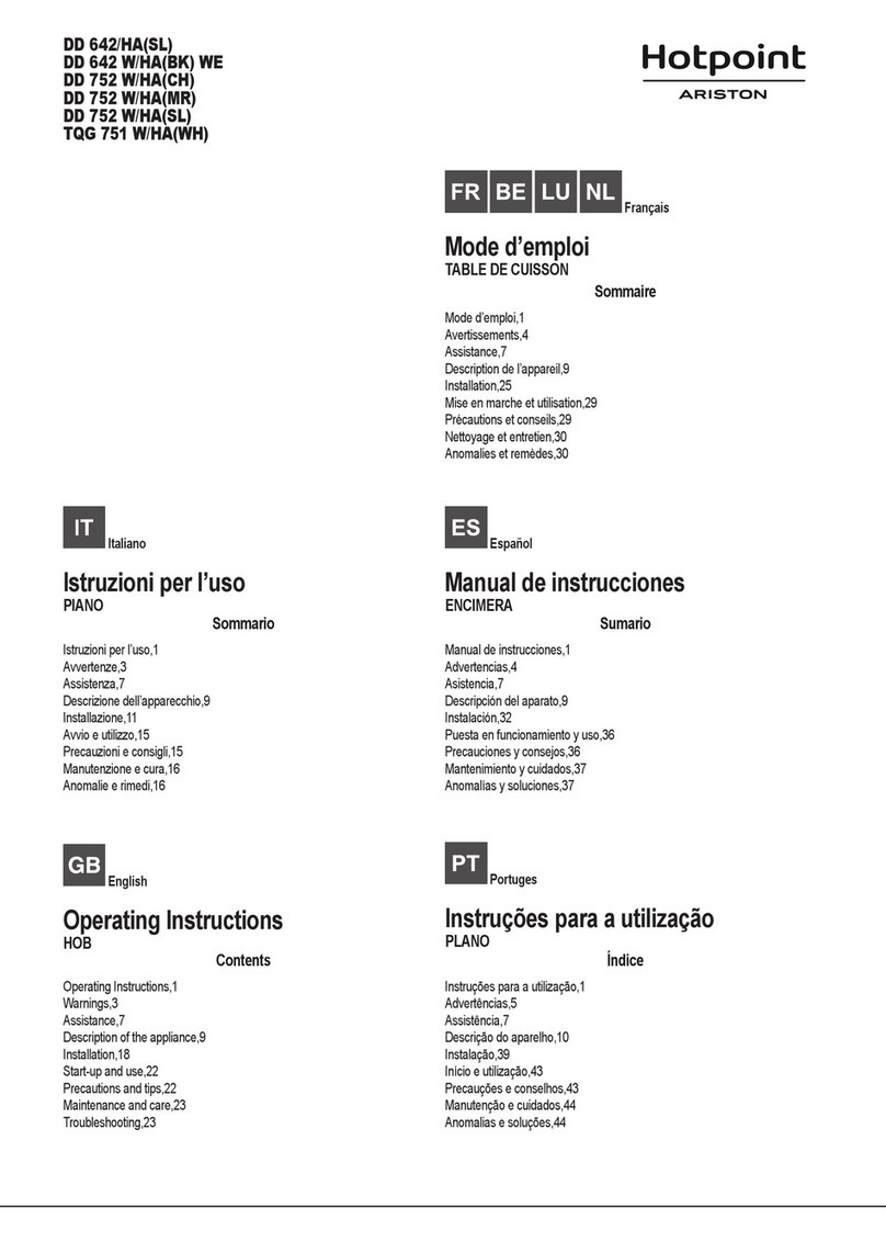 Hotpoint Ariston DD 642/HA operating instructions
