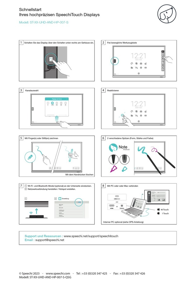 Speechi ST-XX-UHD-AND-HP-007-S-QSG User manual