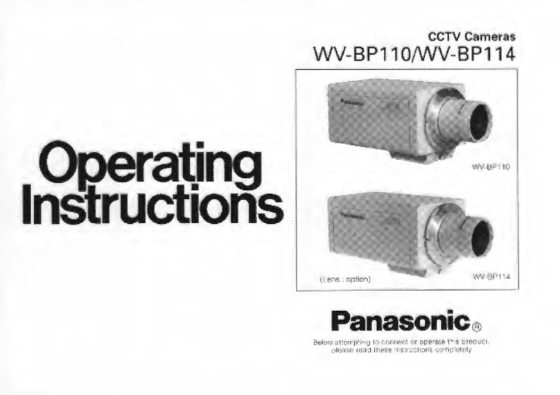 Panasonic WVBP110 - MONITOR User manual