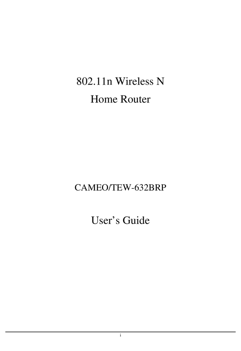 TRENDnet CAMEO/TEW-632BRP User manual TRENDnet CAMEO/TEW-632BRP User manual