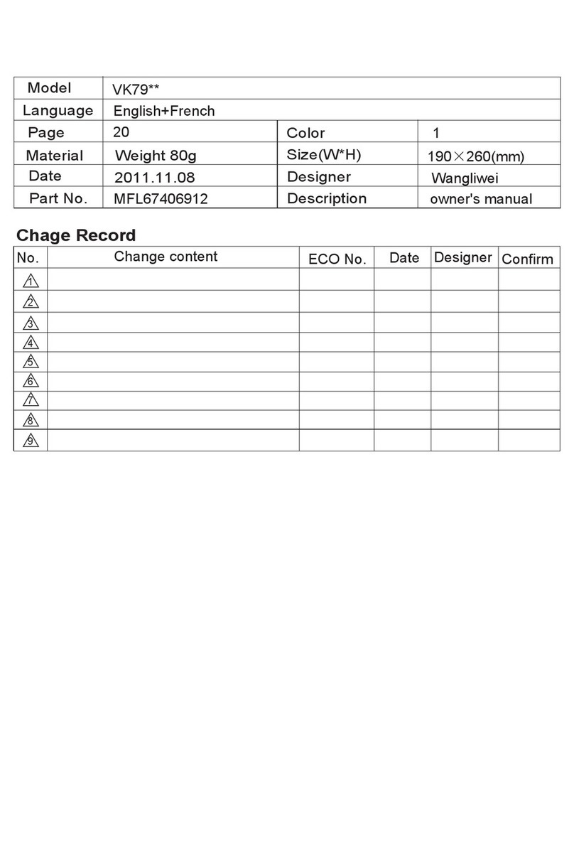 LG VC9069FS User manual
