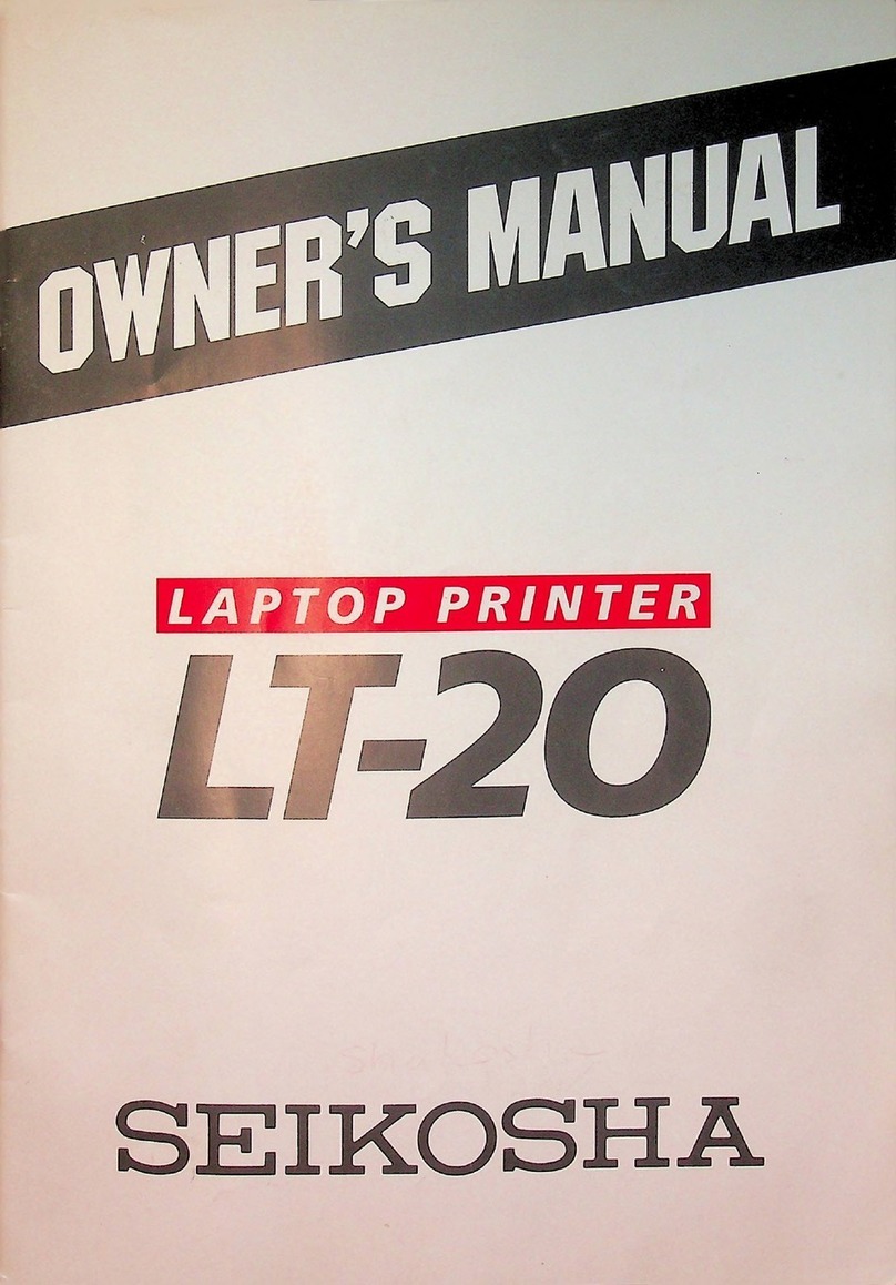 Seikosha LT-20 User manual