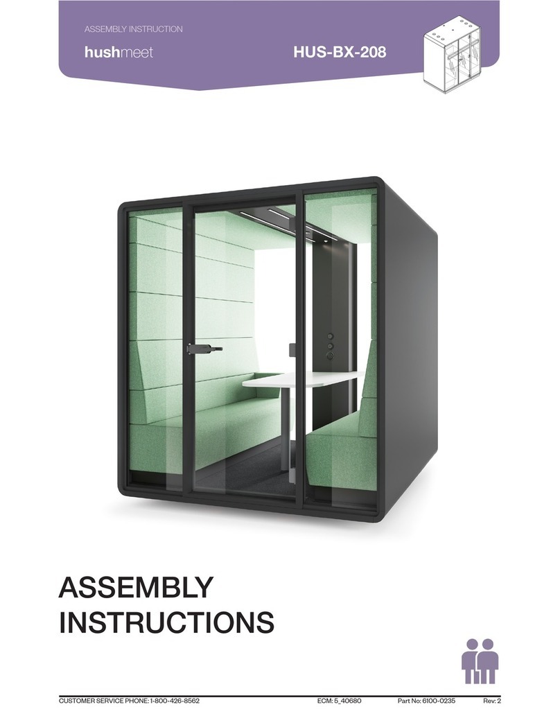 hushoffice hushmeet HUS-BX-208 Assembly instruction