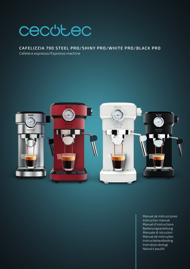 cecotec Cumbia Cafelizzia 790 STEEL instruction manual