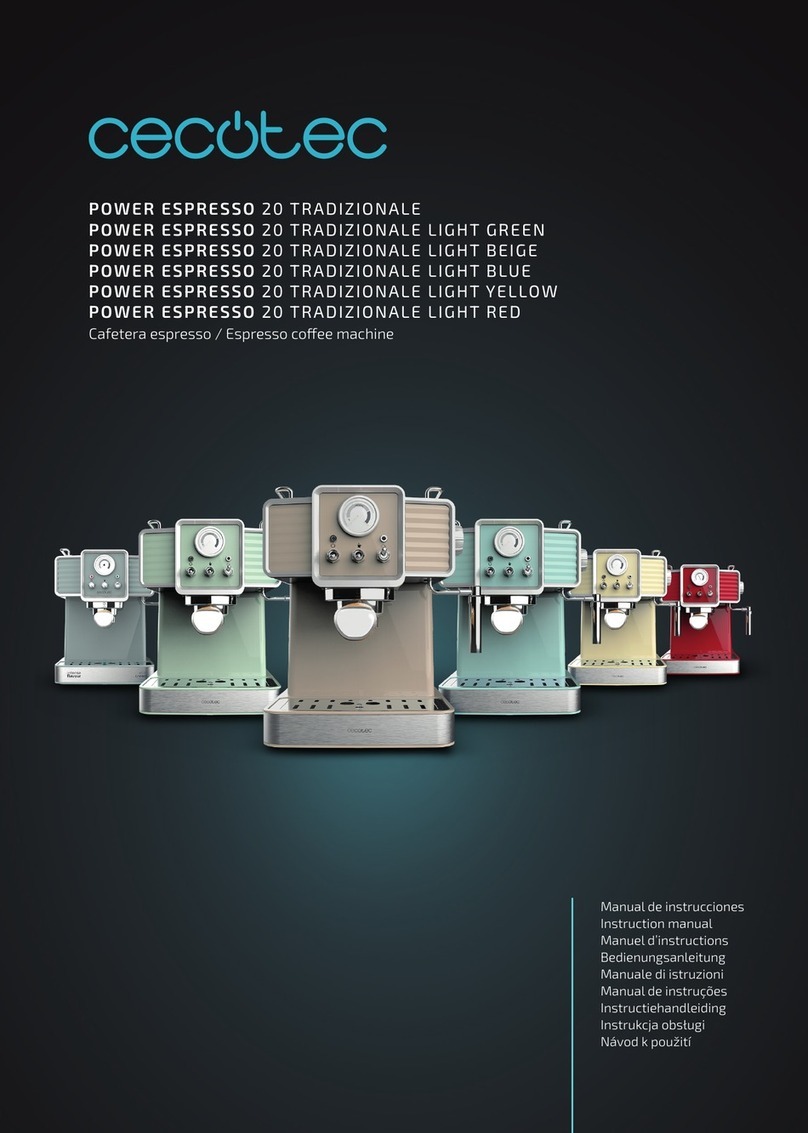 cecotec POWER ESPRESSO 20 TRADIZIONALE instruction manual