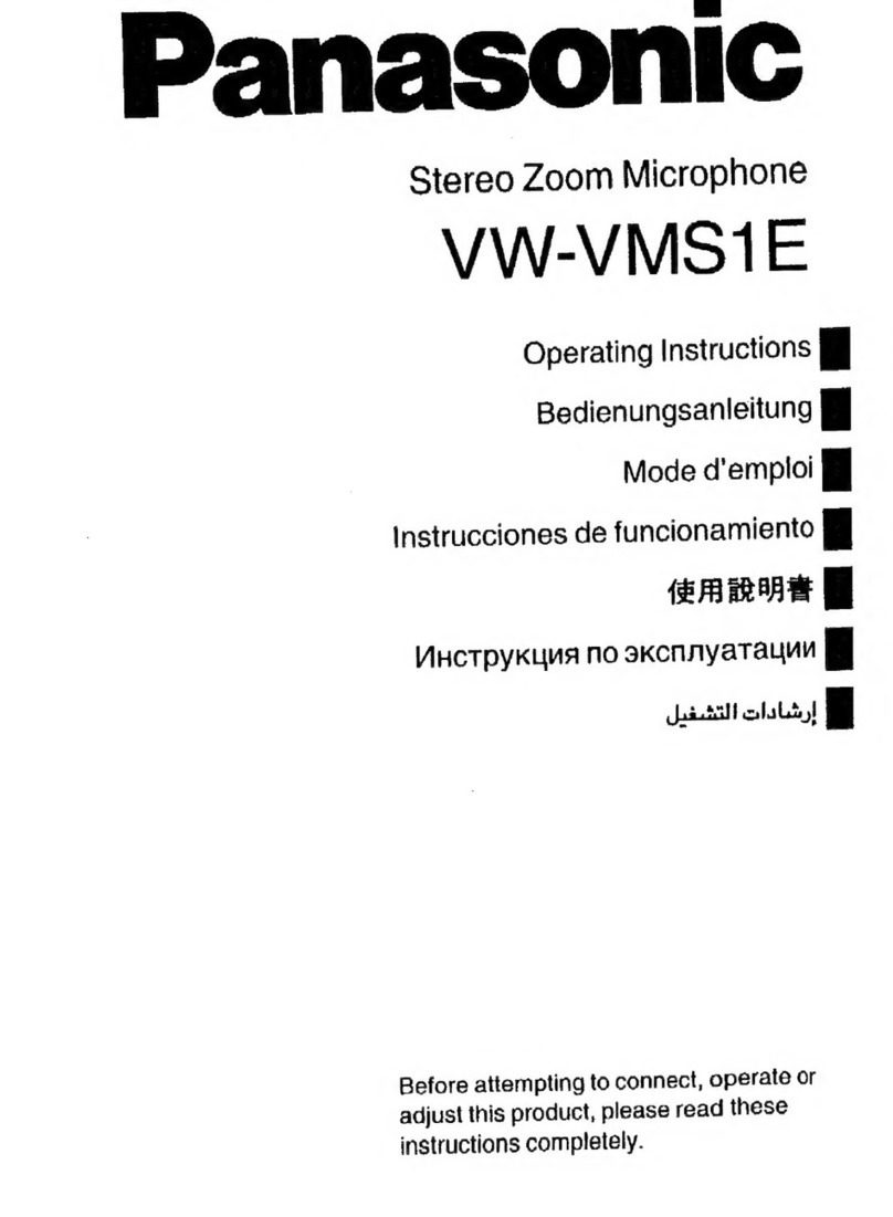 Panasonic VW-VMS1E User manual Panasonic VW-VMS1E User manual