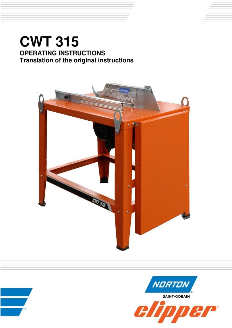 SAINT-GOBAIN Norton Clipper CWT 315 operating instructions