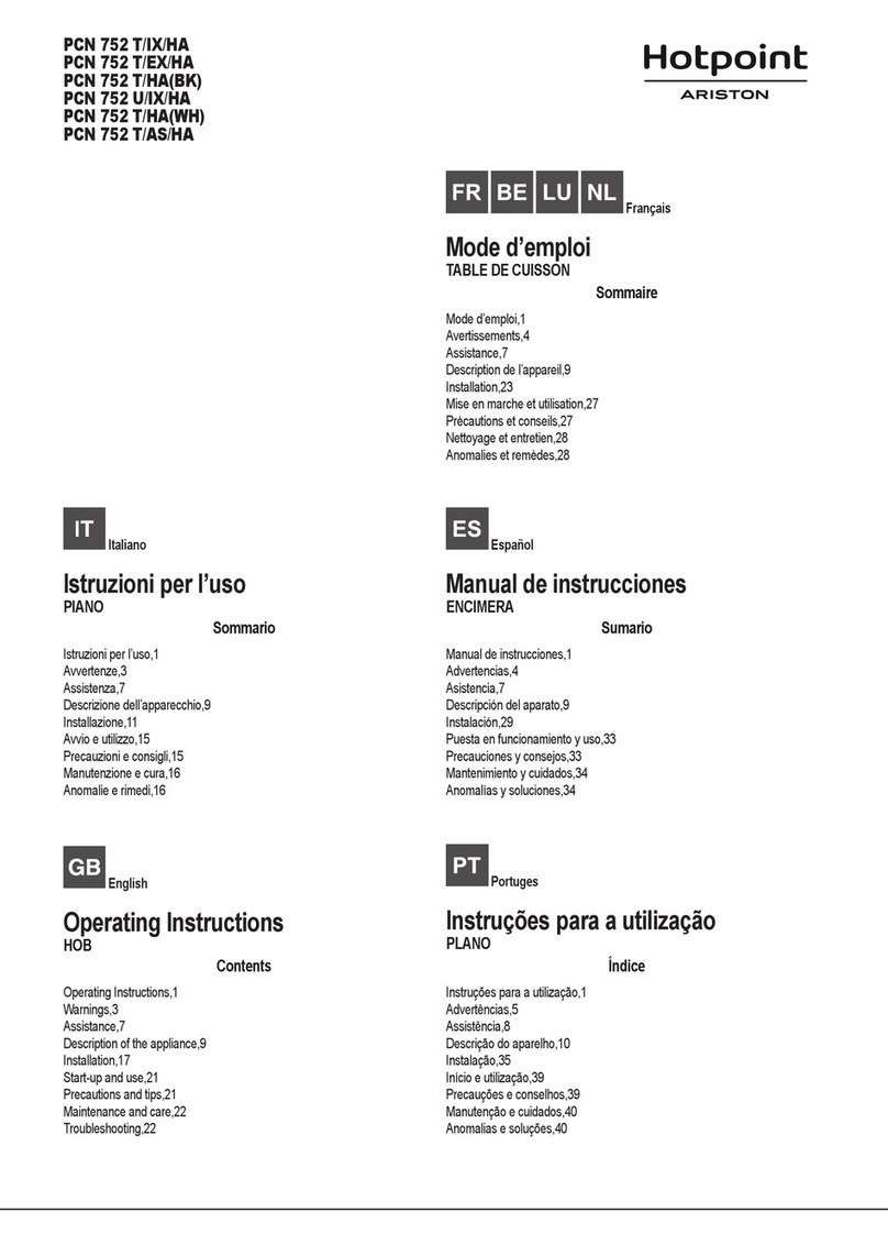 Hotpoint Ariston PCN 752 T/HA User manual