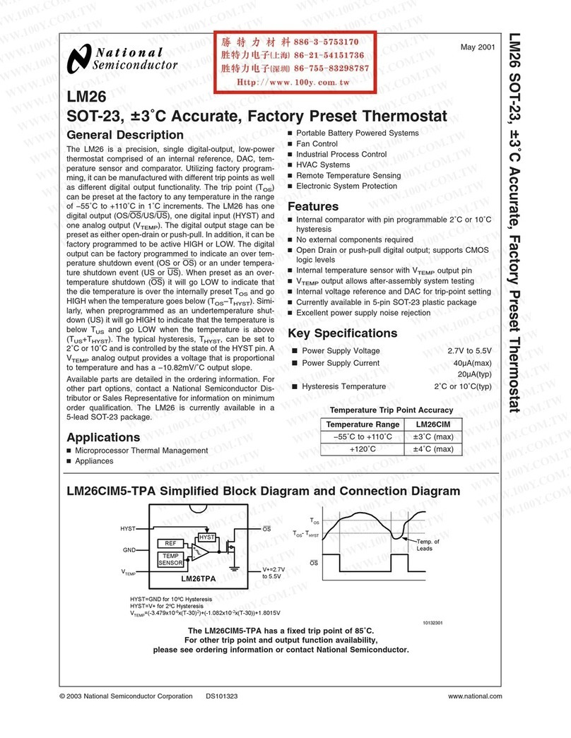 National Semiconductor LM26 Series manual