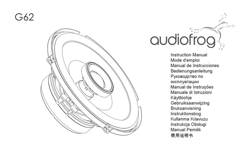 Audiofrog G62 instruction manual