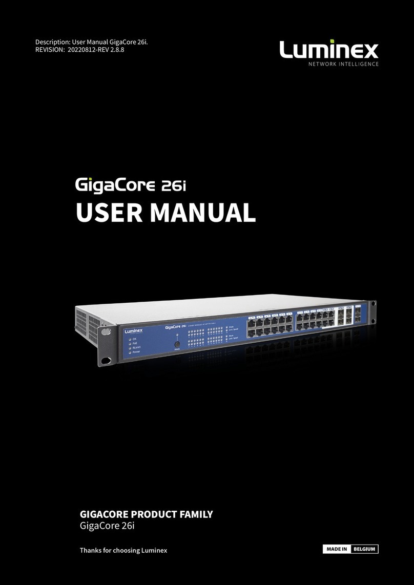 Luminex GigaCore 26i with PoE user manual