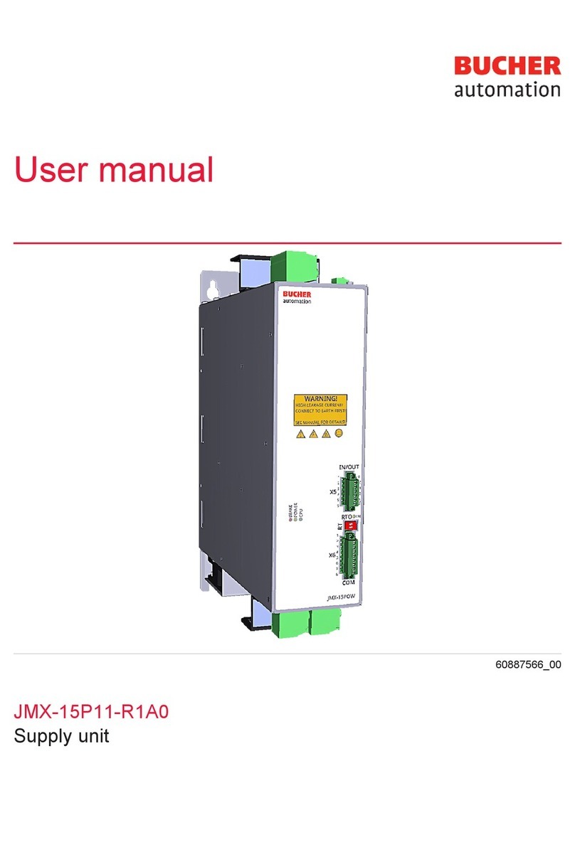 Bucher JMX-15P11-R1A0 user manual