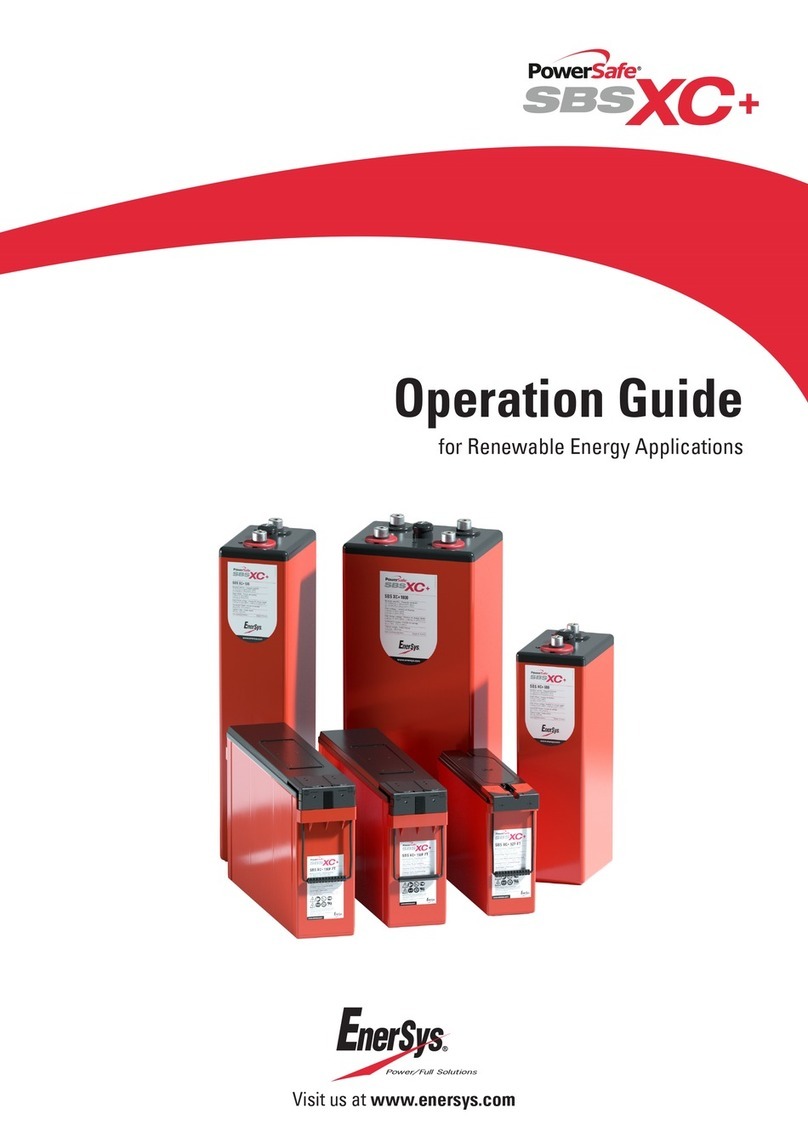 EnerSys PowerSafe SBS XC+ User manual