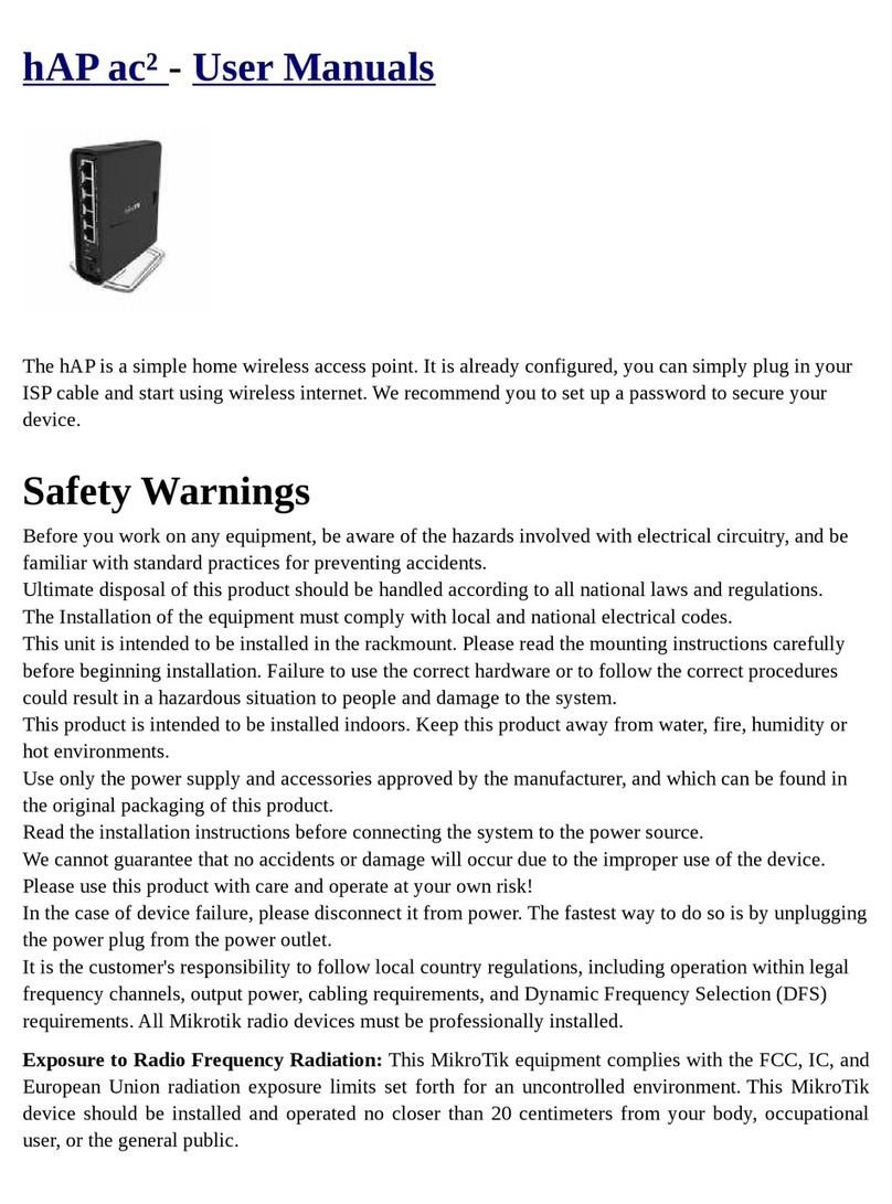 MikroTik hAP ac2 User manuals