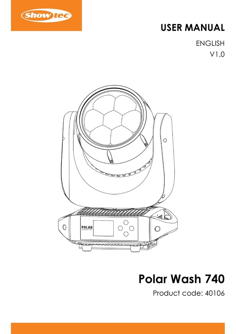 Show Tec Polar Wash 740 user manual