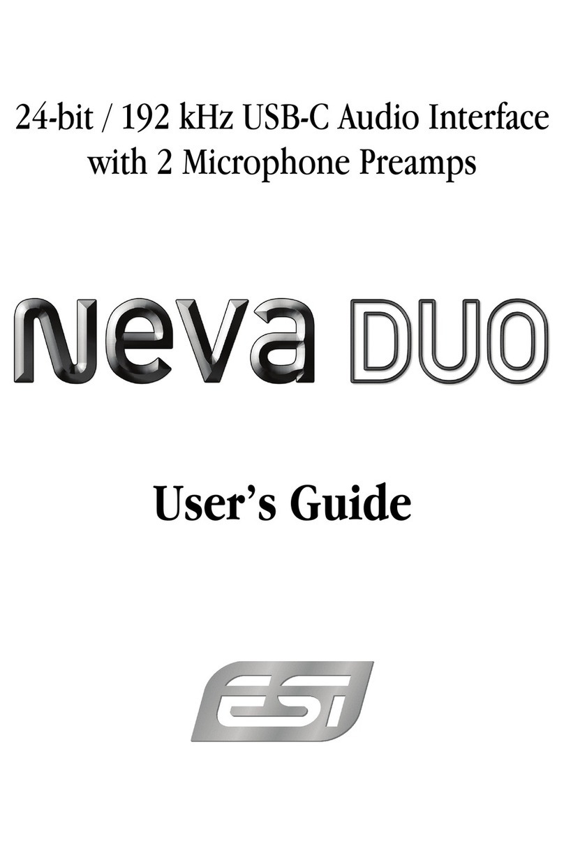 ESI Neva Duo User manual