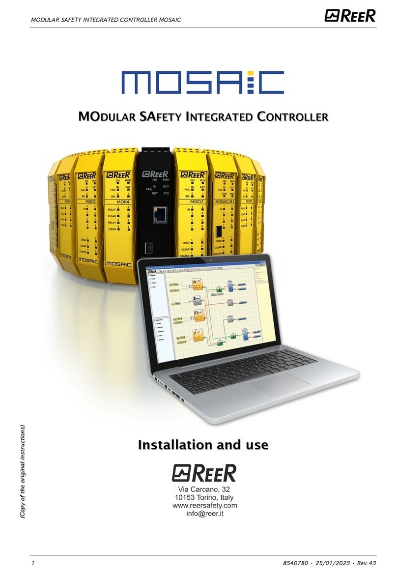 Reer MOSAIC Master M1 Installation and use manual