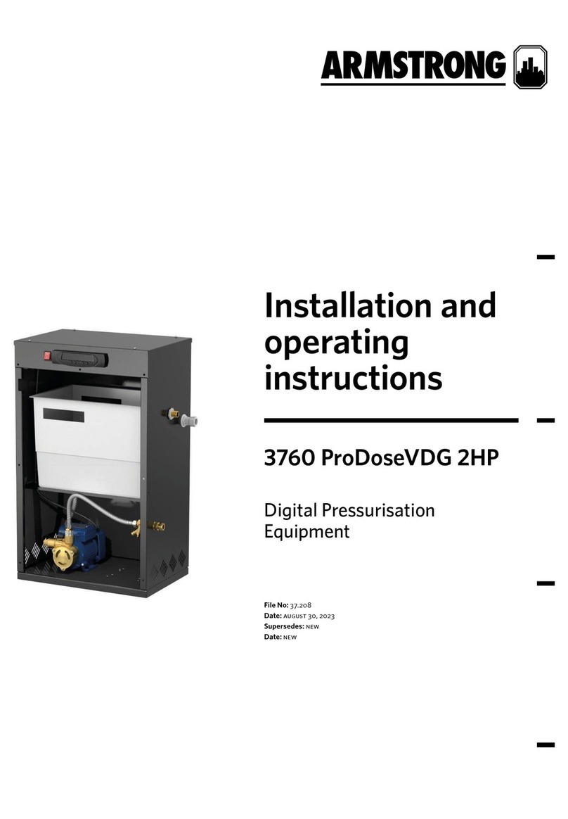 Armstrong 3760 ProDoseVDG 2HP Installation and operating instructions
