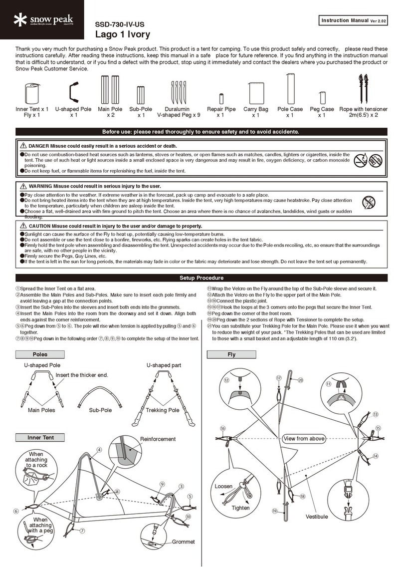 Snow Peak Lago 1 Ivory User manual