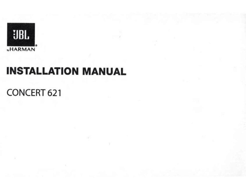 Harman JBL CONCERT 621 User manual
