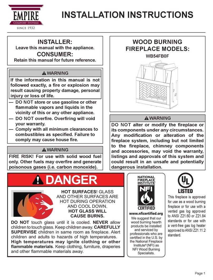 Empire WB54FB0F installation instructions Empire WB54FB0F installation instructions
