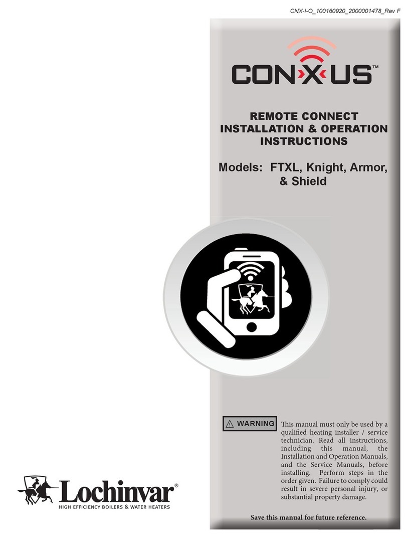 Lochinvar CON-X-US FTXL Installation & operation instructions