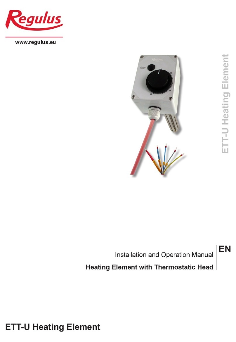 Regulus ETT-U Installation and operation manual