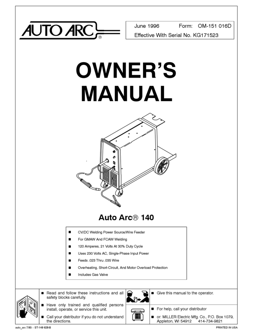 AUTO ARC 140 User manual AUTO ARC 140 User manual
