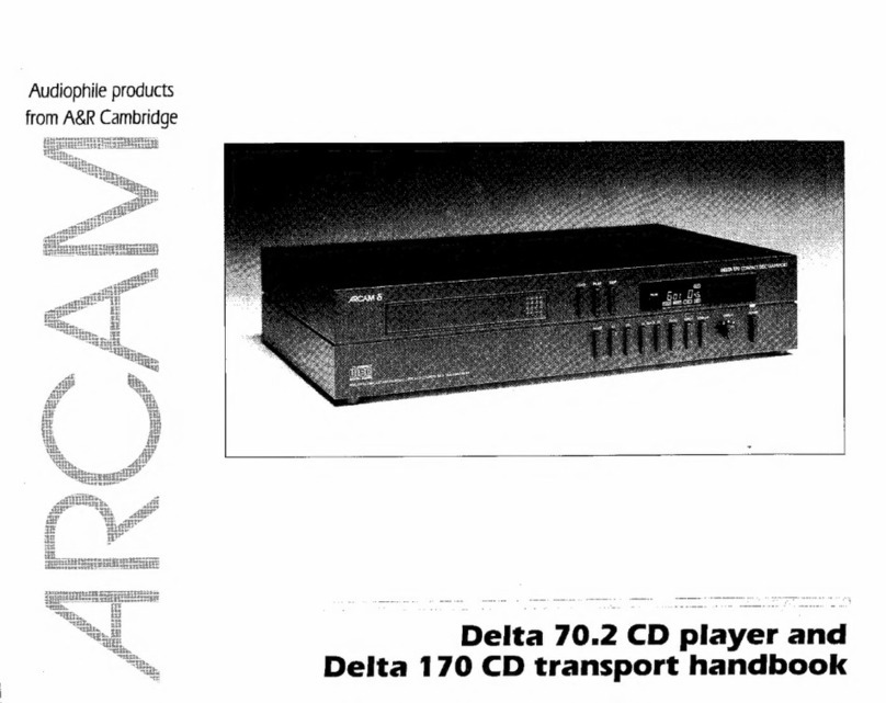 Arcam Delta 70.2 User manual