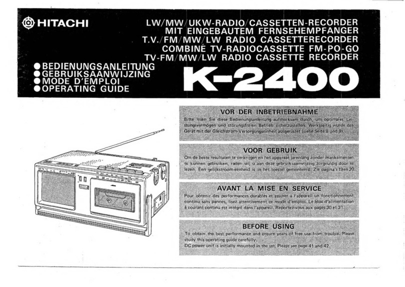 Hitachi K-2400 operating guide