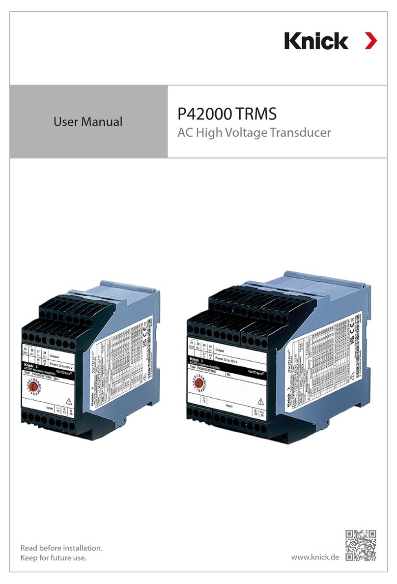 Knick VariTrans P 42000 TRMS user manual