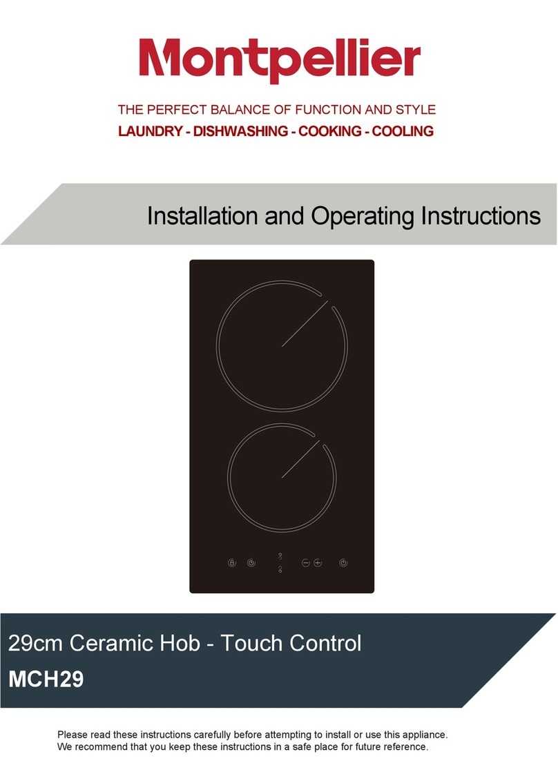 montpellier MCH29 Installation and operating instructions