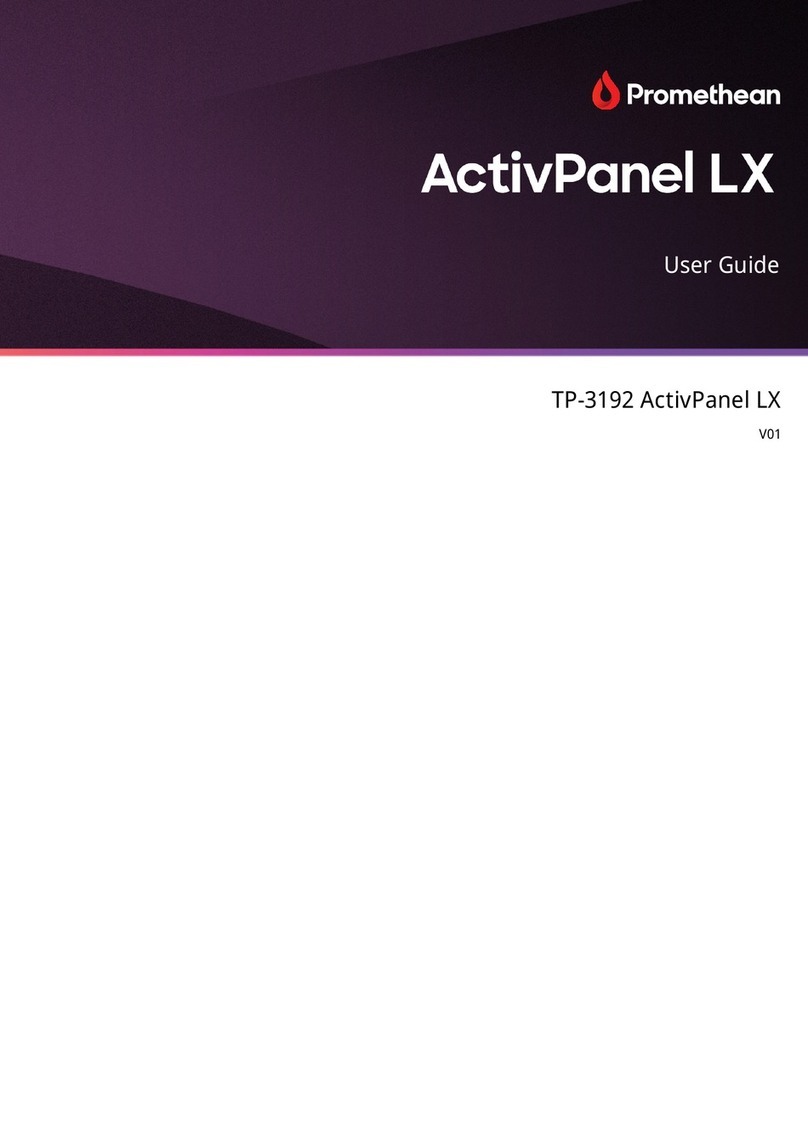 promethean ActivPanel LX User manual
