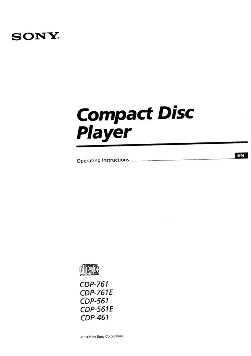 Sony CDP-761 User manual