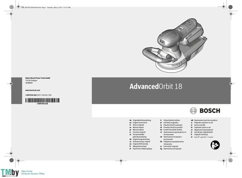 Bosch AdvancedOrbit 18 Original instructions