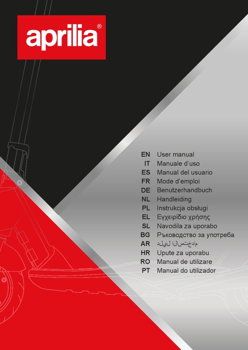 APRILIA eSR2 User manual