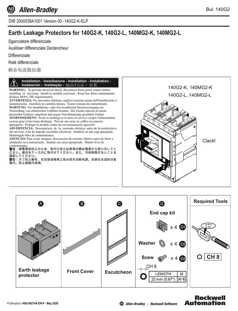 Allen-Bradley 140G2-K User manual Allen-Bradley 140G2-K User manual