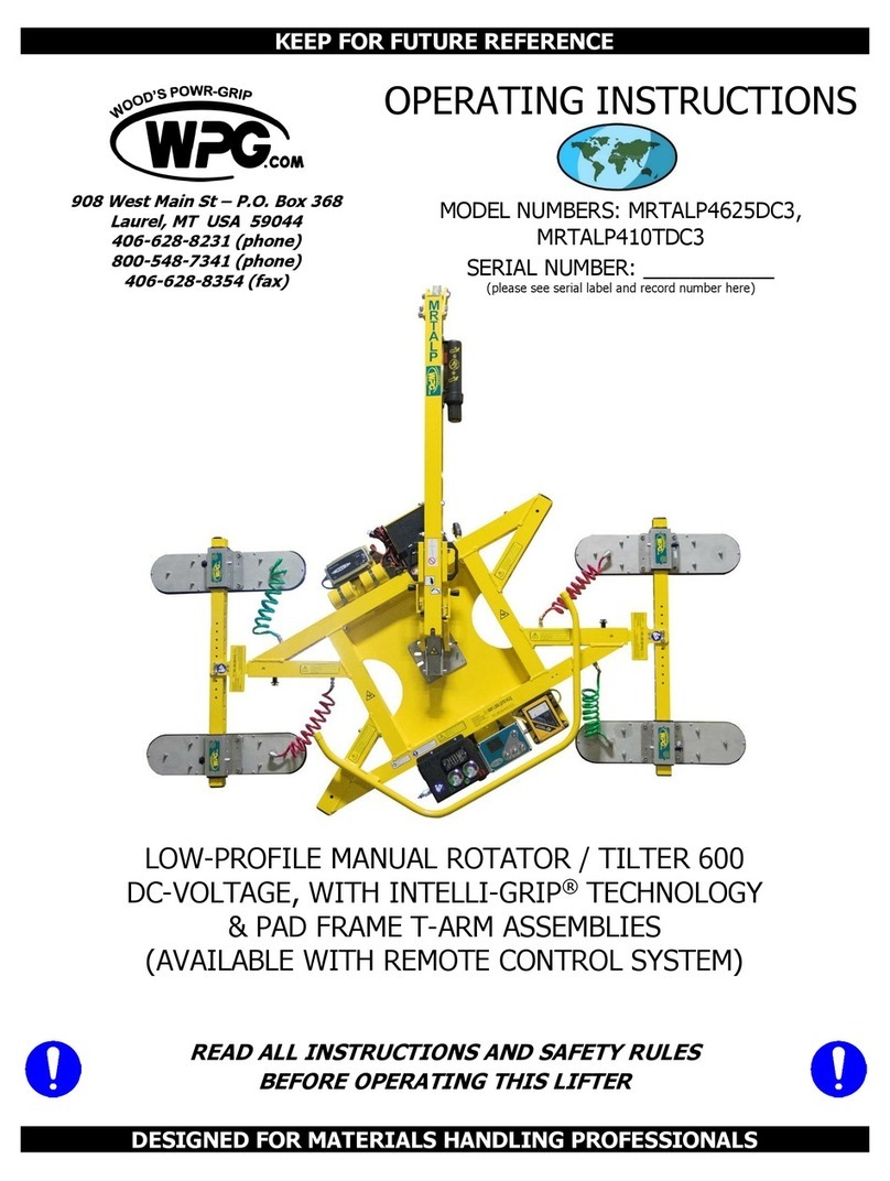 WPG MRTALP4625DC3 operating instructions