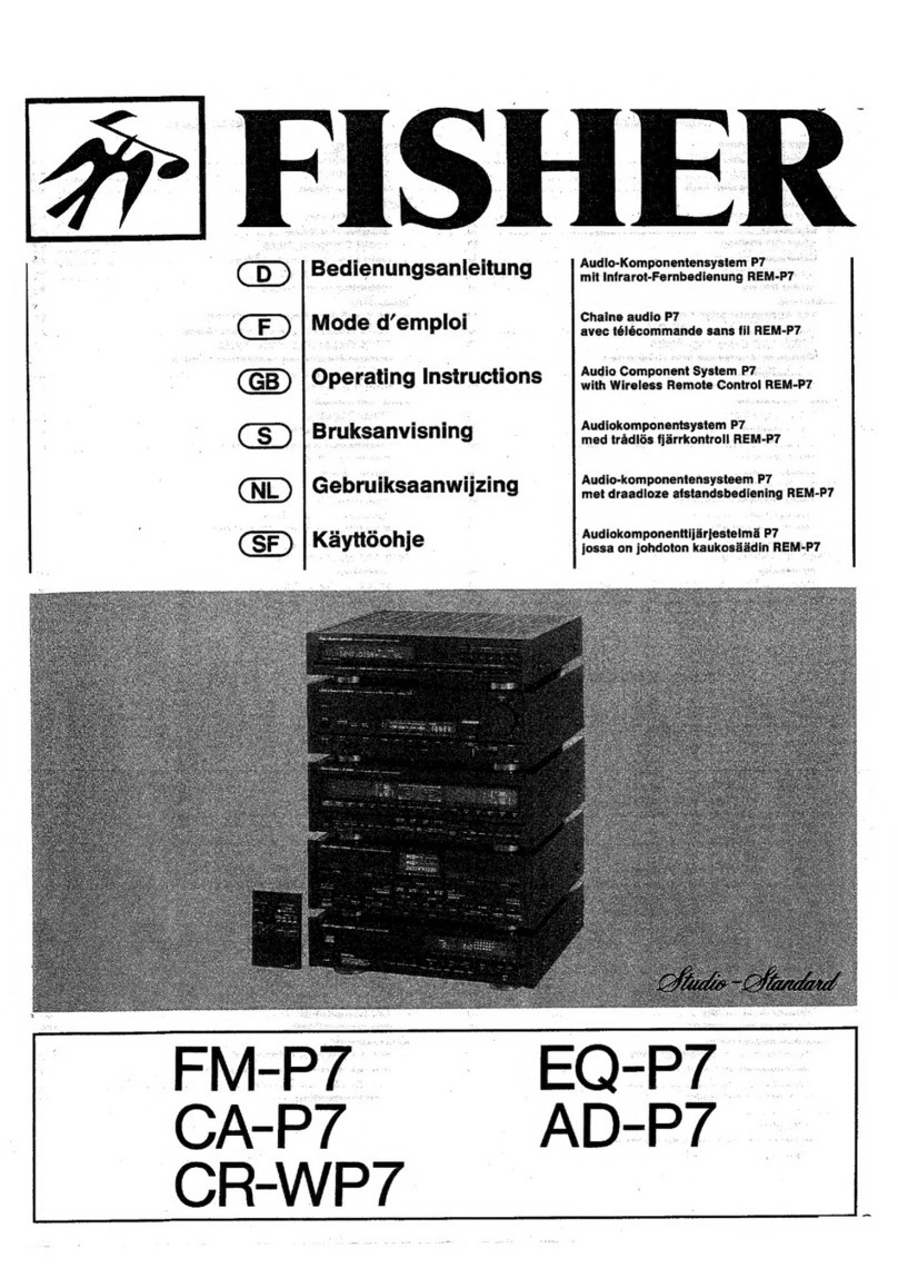Fisher P7 operating instructions