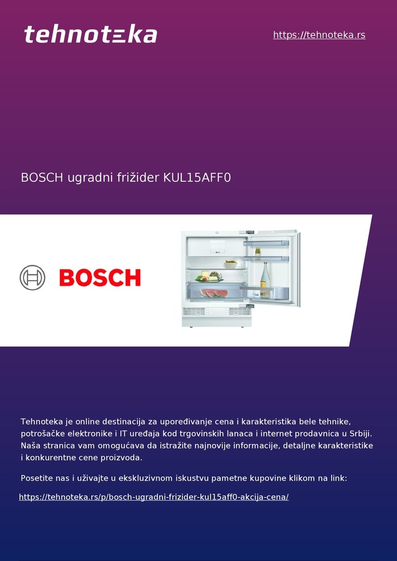 Bosch KUL15AFF0 User manual