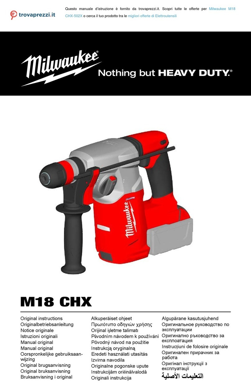Milwaukee M18 CHX-502X Original instructions
