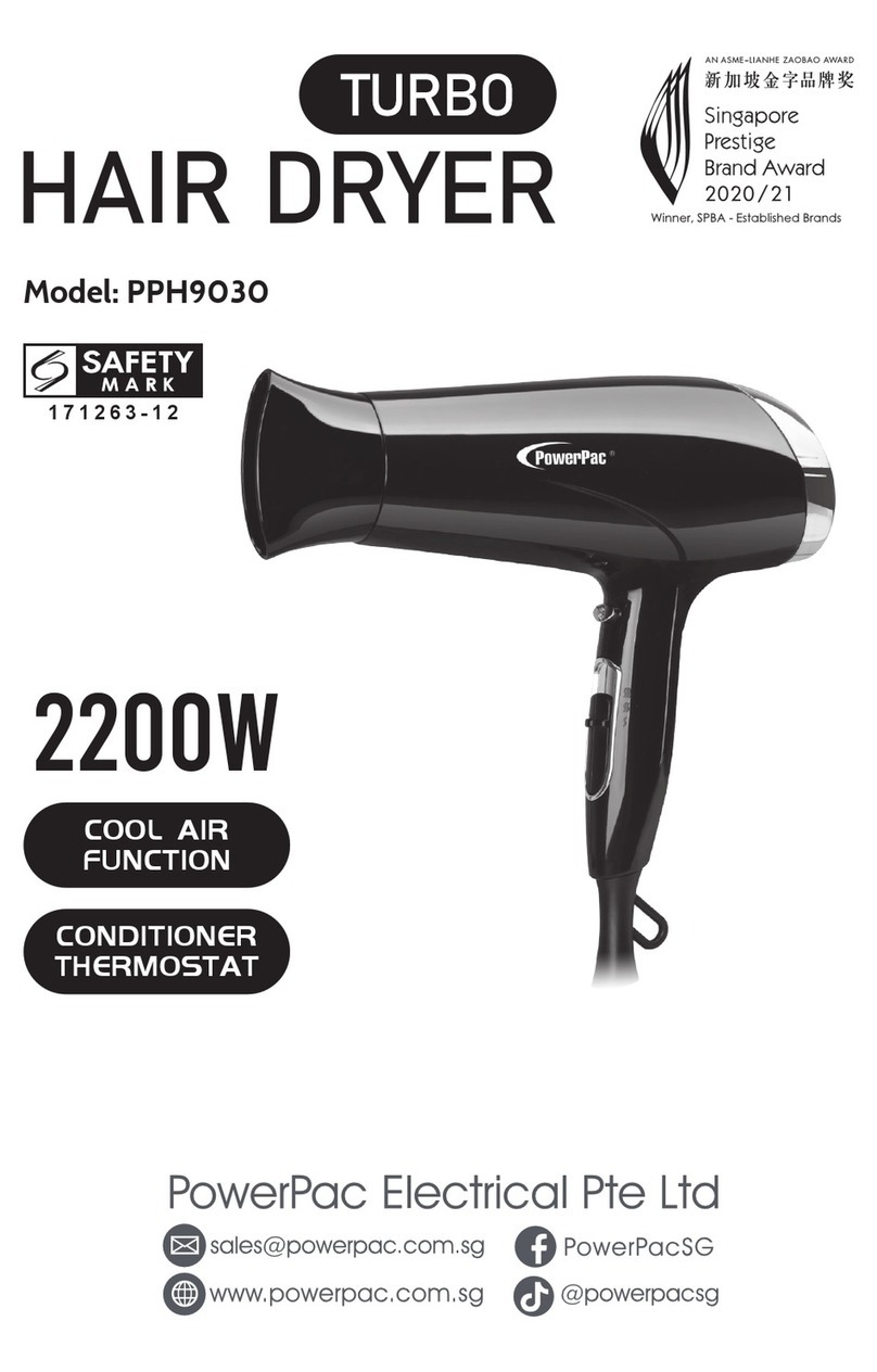 PowerPac TURBO PPH9030 quick start guide