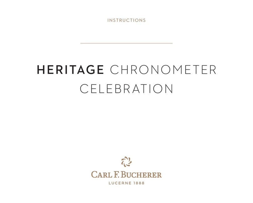 Carl F. Bucherer HERITAGE CHRONOMETER CELEBRATION instructions