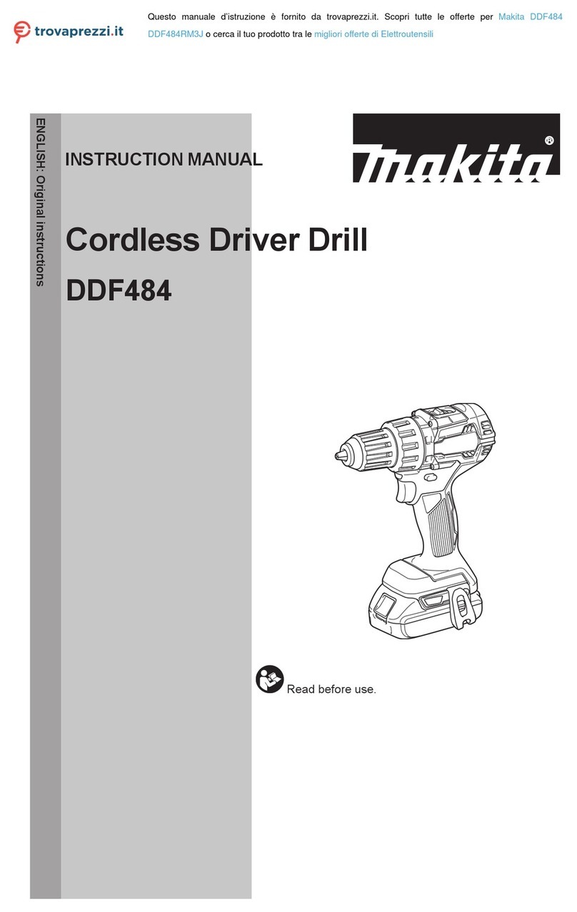 Makita DDF484RM3J User manual Makita DDF484RM3J User manual