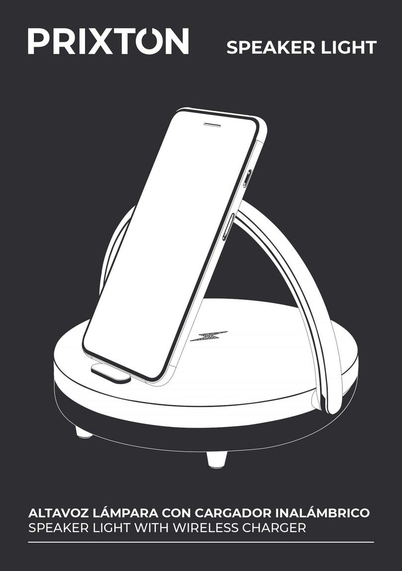 PRIXTON SPEAKER LIGHT User manual